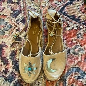 Aquazzura x Poppy Delevinge espadrilles